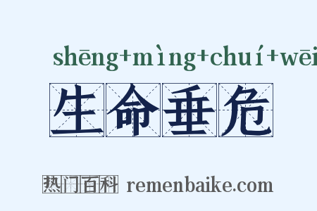 生命垂危是什么意思的图片